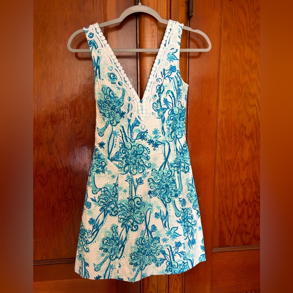 Lilly Pulitzer Brynn Dress in Back It Up Ostrich Size 00 - Picture 2 of 9
